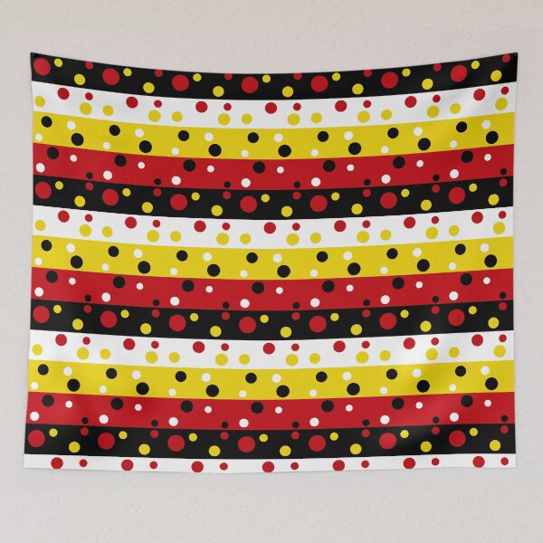 Item preview, stripes and dotts in yellow red white black designed and sold by M-Lorentsson.