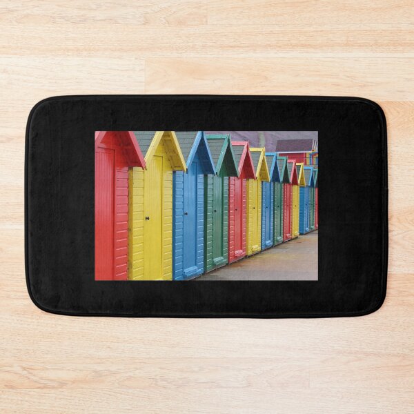 Item preview, Whitby coloured beach huts 2 designed and sold by Julie Bell.