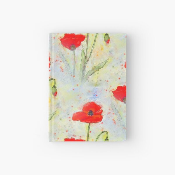 Poppy Meadow Floral Design Hardcover Journal