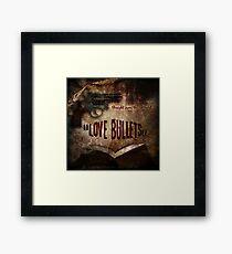 Love Bullets: Cover page Framed Print