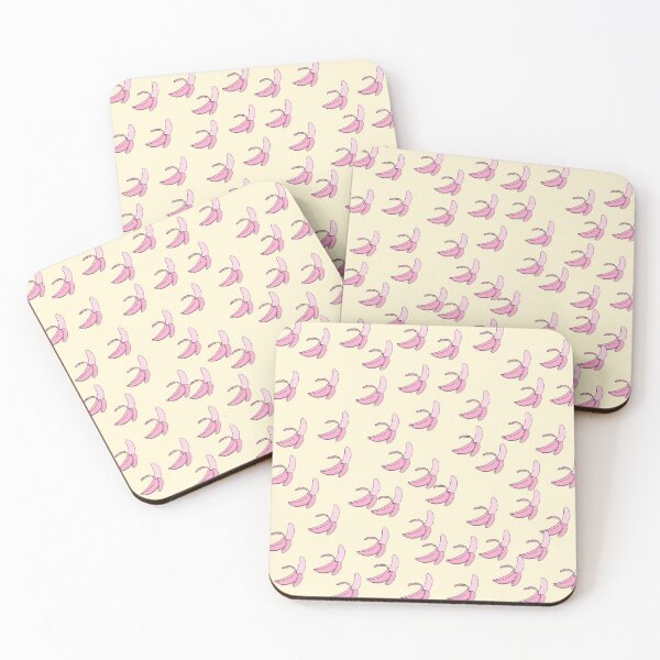 Item preview, Cute pink bananas pattern designed and sold by kapotka.