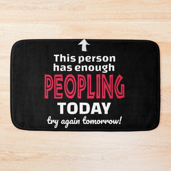 Item preview, Introvert Tshirt, This Person Has Enough Peopling Today designed and sold by SerenaBliss.