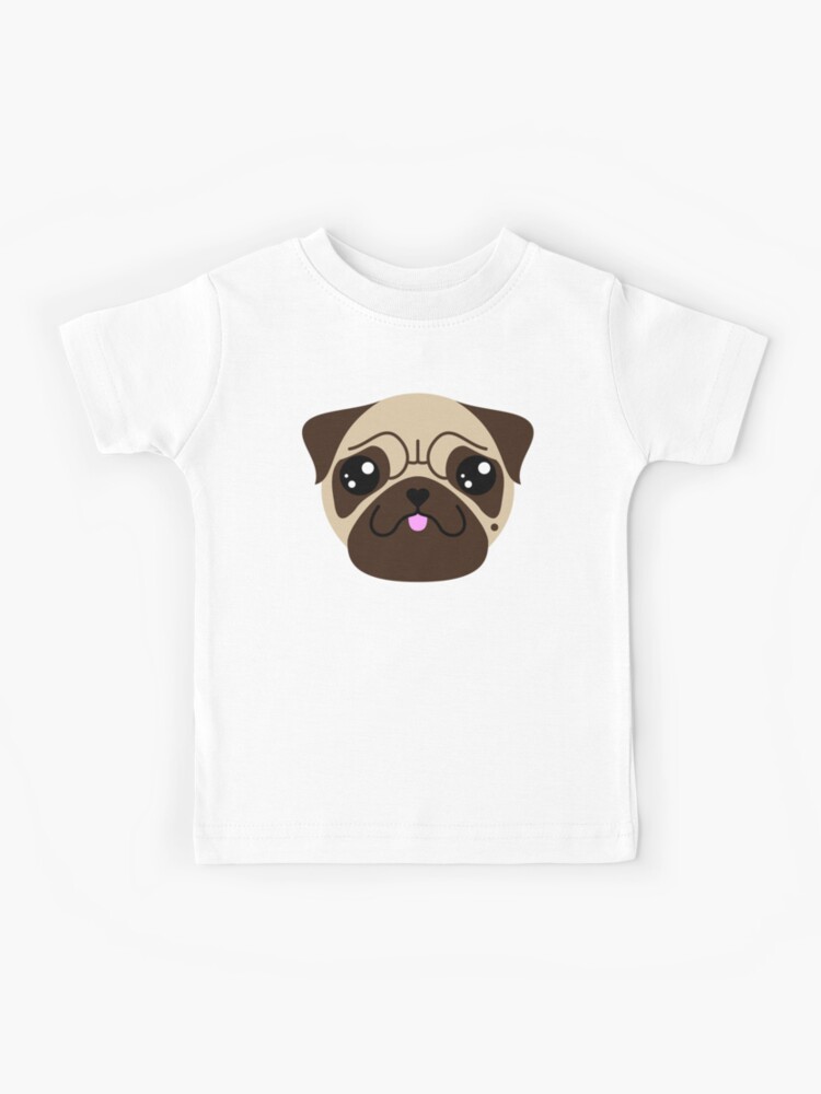 I Love Pug Kid's T-Shirt Children Boys Girls Unisex Top Dog 