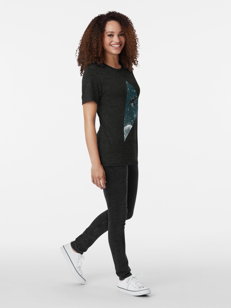 Alternate view of Space the final frontier Tri-blend T-Shirt