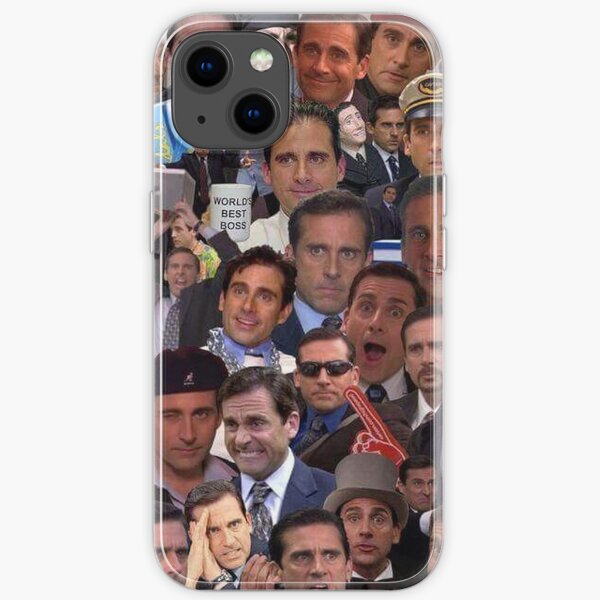 Les visages de Michael Scott Coque souple iPhone