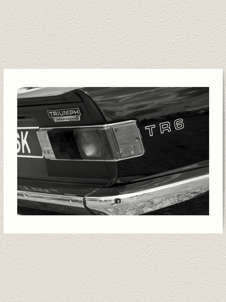 Alternate view of Classic Triumph TR6 Sports Car Art Print