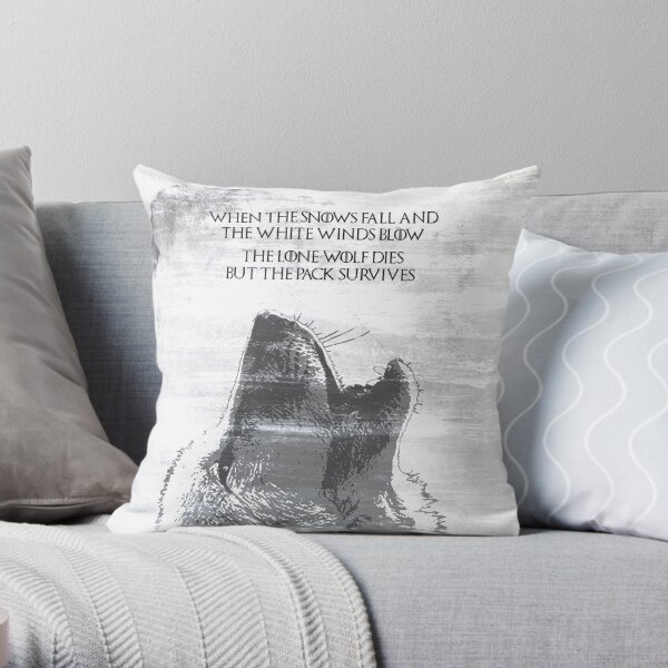 The Lone Wolf Dies But The Pack Survives Throw Pillow