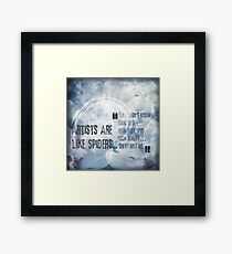 Love Bullets: April Framed Print