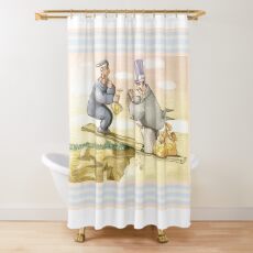 balance social problem Shower Curtain