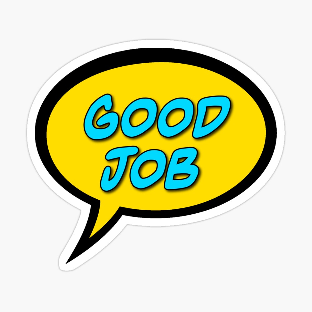 Stickers Good Job Vector Hd Images, Good Job Sticker Vector Ilustration,  Sticker, Good Job, Communication PNG Image For Free Download