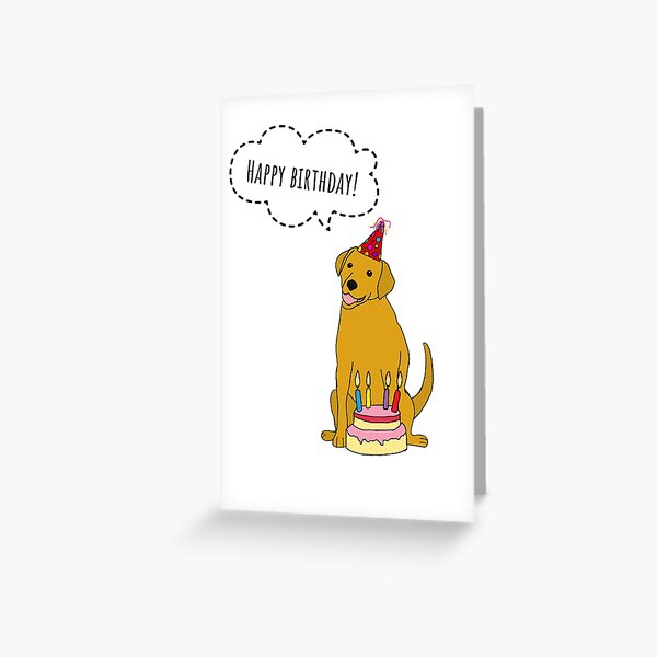 Birthday Dog Greeting Card