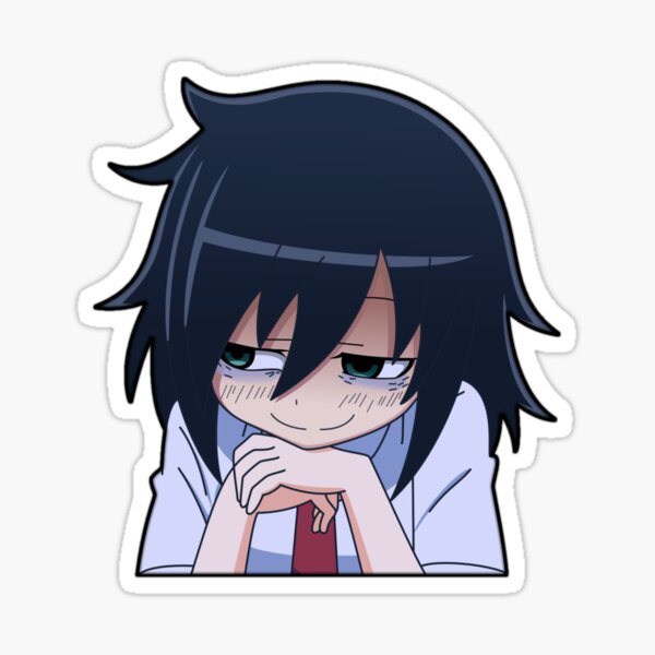 Tomoko: no importa cómo lo vea, es culpa de ustedes, ¡soy impopular! Pegatina