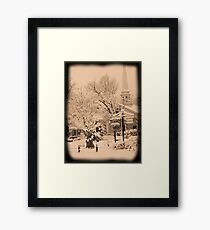 Winter Woodstock, New York Framed Print