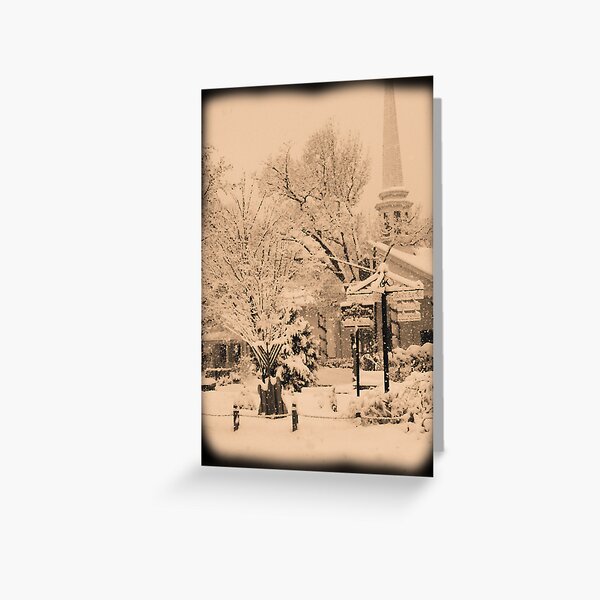 Winter Woodstock, New York Greeting Card