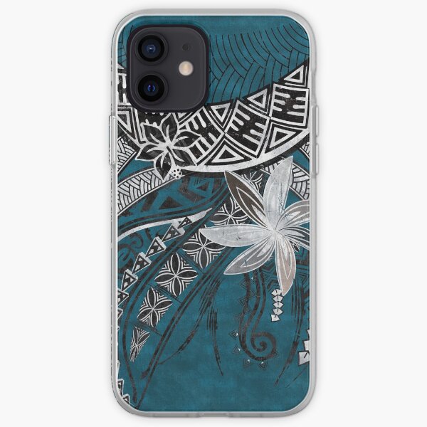 Blue Hawaii Polynesian Tribal Threads iPhone Soft Case