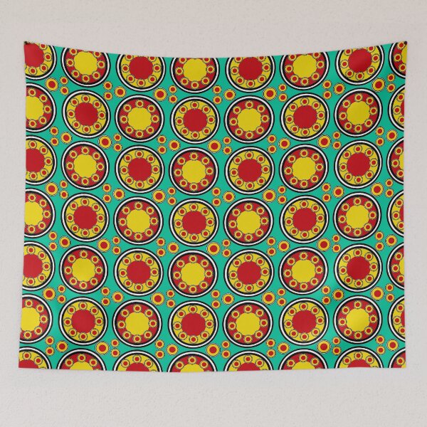Item preview, circles in yellow black and red designed and sold by M-Lorentsson.