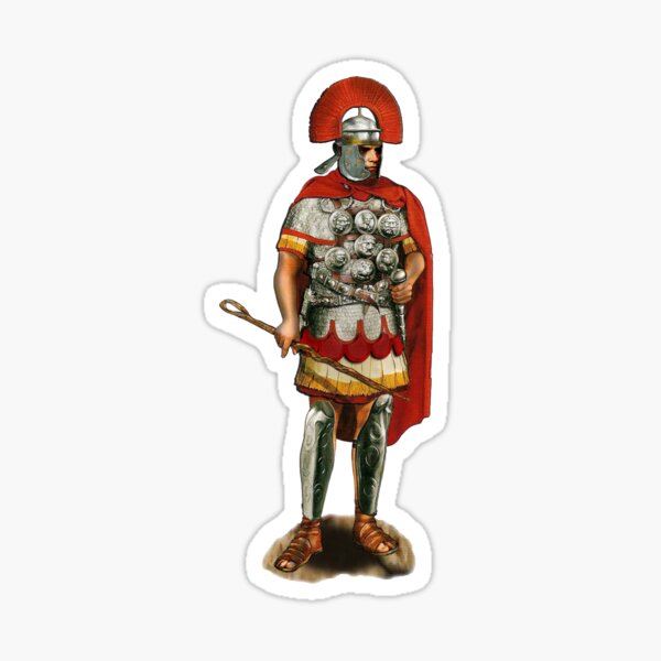 "Roman Centurion Red" Sticker by Dan60 Redbubble