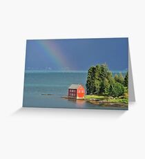 House by the Fjord Greeting Card