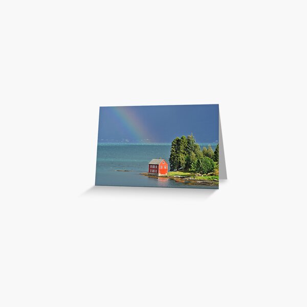 House by the Fjord Greeting Card