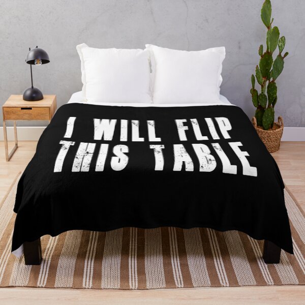 Item preview, NEW JERSEY FUNNY product - I WILL FLIP THIS TABLE designed and sold by rdorsey8.