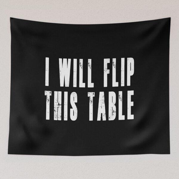 Item preview, NEW JERSEY FUNNY product - I WILL FLIP THIS TABLE designed and sold by rdorsey8.