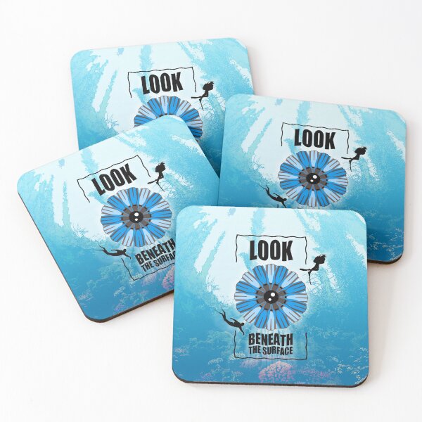 Item preview, Look Beneath The Surface Of Things - Scuba Diving Quotes designed and sold by TMBTM.