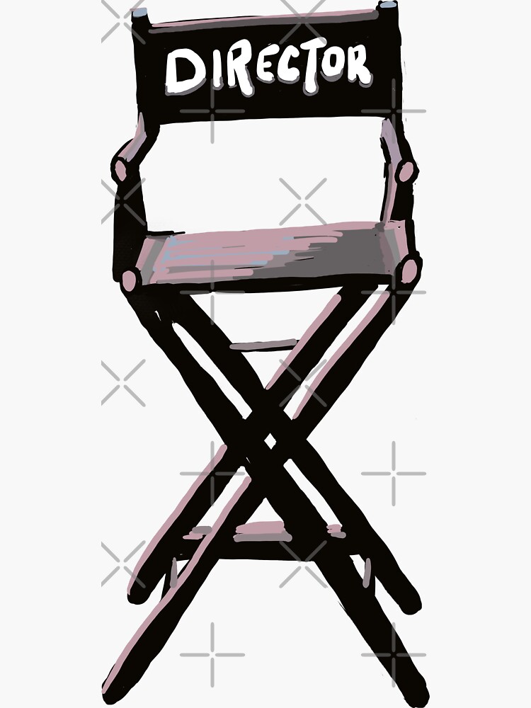 "The Director’s Chair design" Sticker by SankofaAse Redbubble