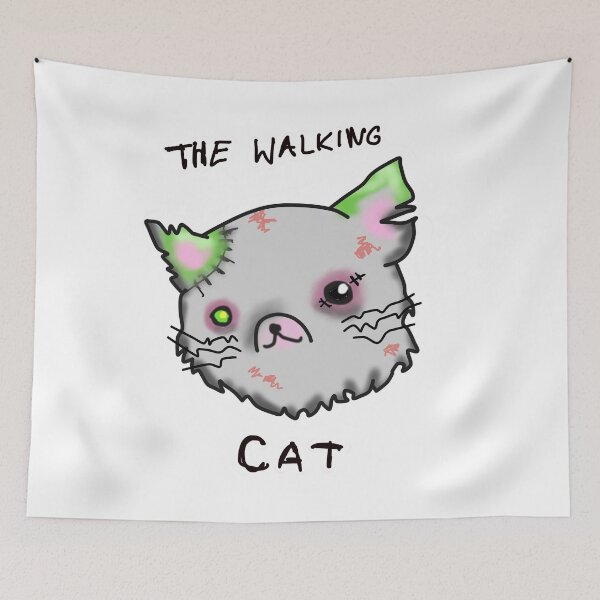 Item preview, The walking cat zombie cat designed and sold by BiZepsM0.