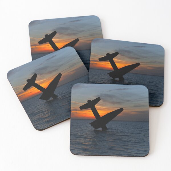 Item preview, Sunset At The Harderwijk Plane Memorial designed and sold by rawshutterbug.