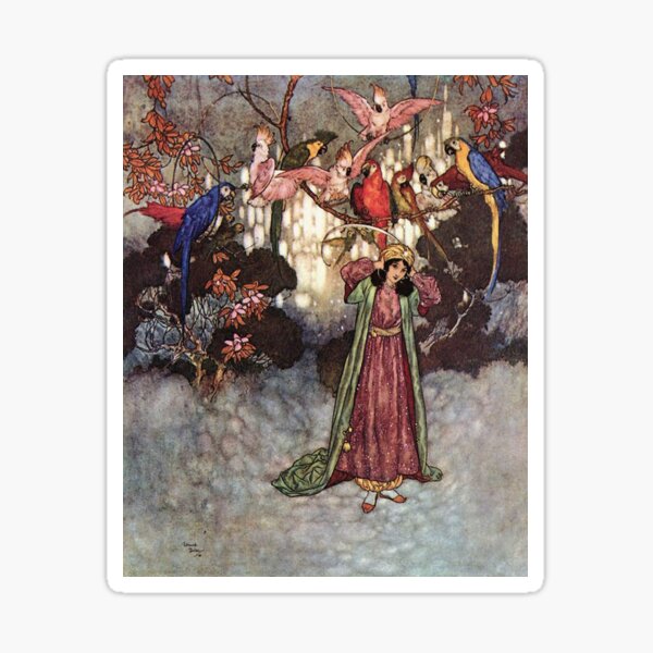 Beauty by Edmund Dulac Sticker