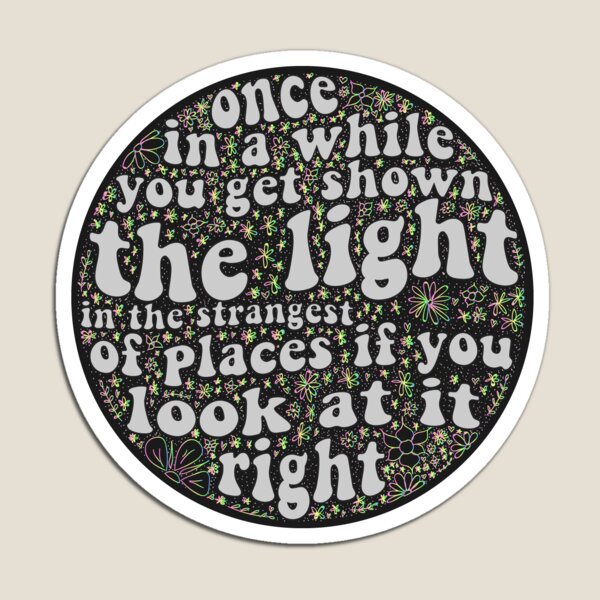 Scarlet Begonias Quote Magnet