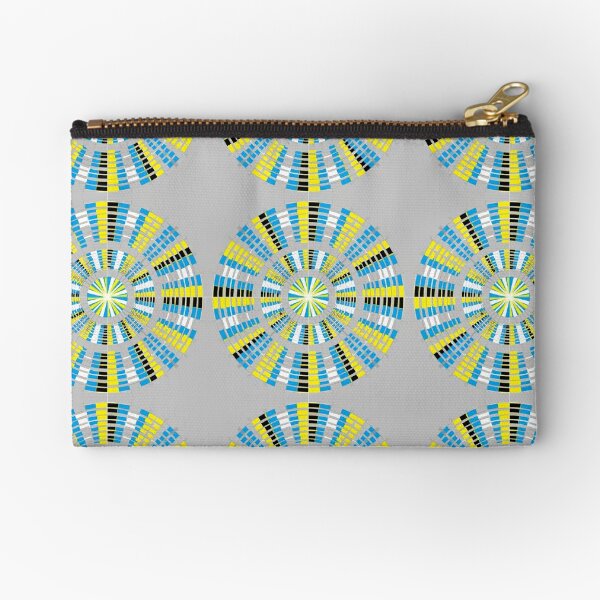 #Pattern, #abstract, #design, #fashion, decoration, repetition, color image,  geometric shape Zipper Pouch