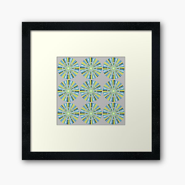 #Pattern, #abstract, #design, #fashion, decoration, repetition, color image,  geometric shape Framed Art Print