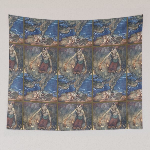 Item preview, IN ALADDIN's MIDST STOOD A MIGHTY GENIE - A Fairytale Image designed and sold by johndhalsted.