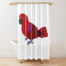 Eclectus Parrot Shower Curtain