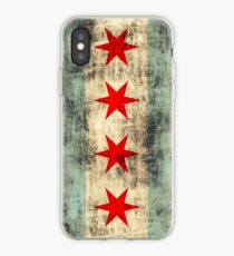 Vintage Grunge Chicago Flag iPhone Case