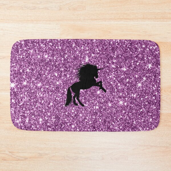 Item preview, Unicorn on sparkling glitter print designed and sold by Jamcolors.