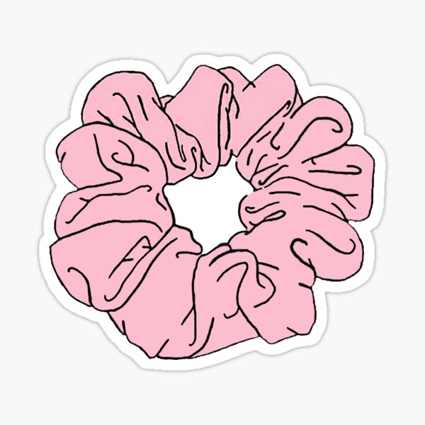 Vsco Stickers Pink Scrunchie