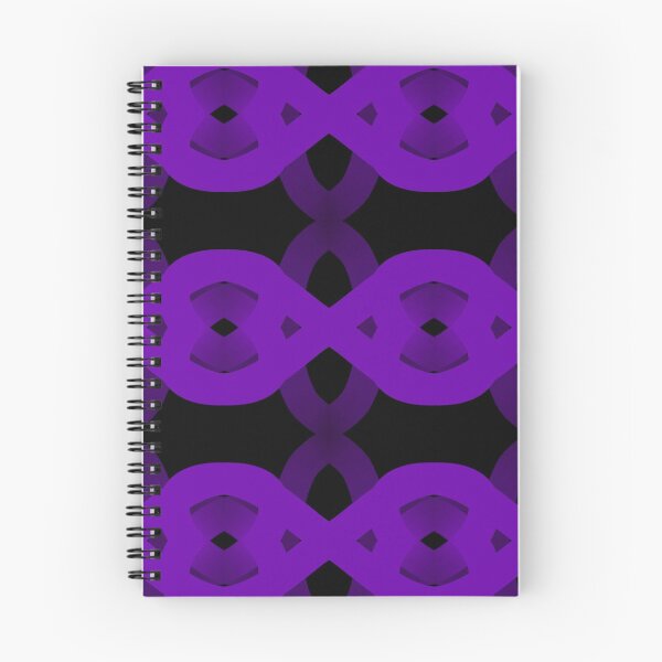 Item preview, Simple, abstract symmetrical purple and and black repetitive pattern designed and sold by Tony  Ruther.