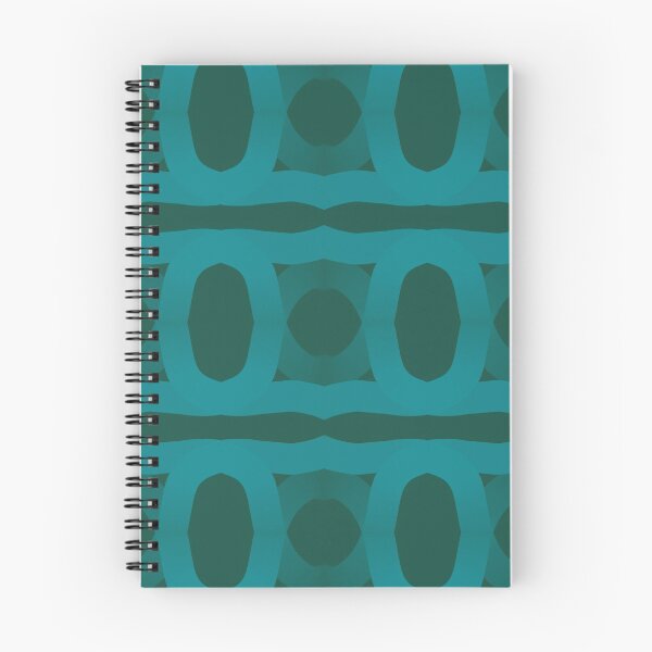 Item preview, Simple, abstract symmetrical teal and green repetitive pattern designed and sold by Tony  Ruther.