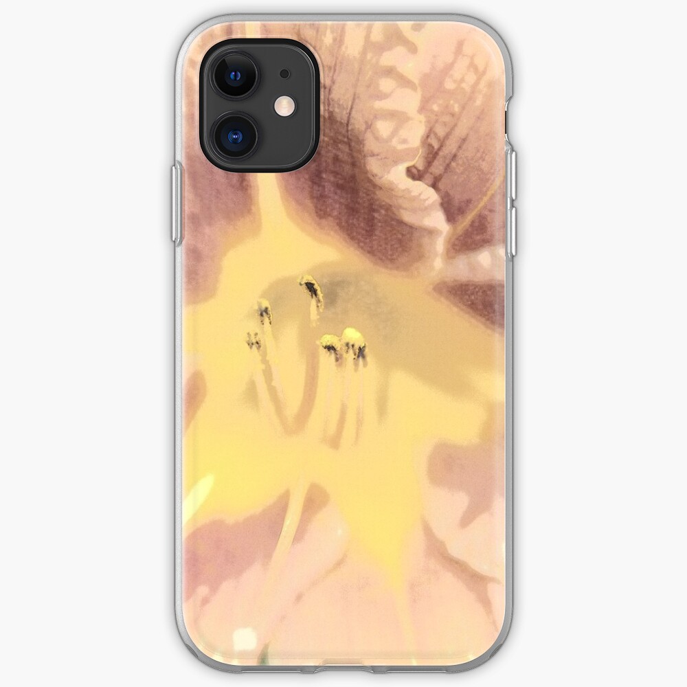 Orange asiatische Lilie Sketch1 iPhone-Hülle & Cover