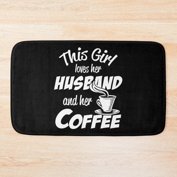 Item preview, This Girl Loves her husband and Her Coffee - Coffee Wife Gift Idea designed and sold by ASClothDesign.
