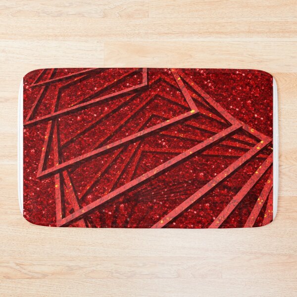 Item preview, Red glitter print with metal elements designed and sold by Jamcolors.