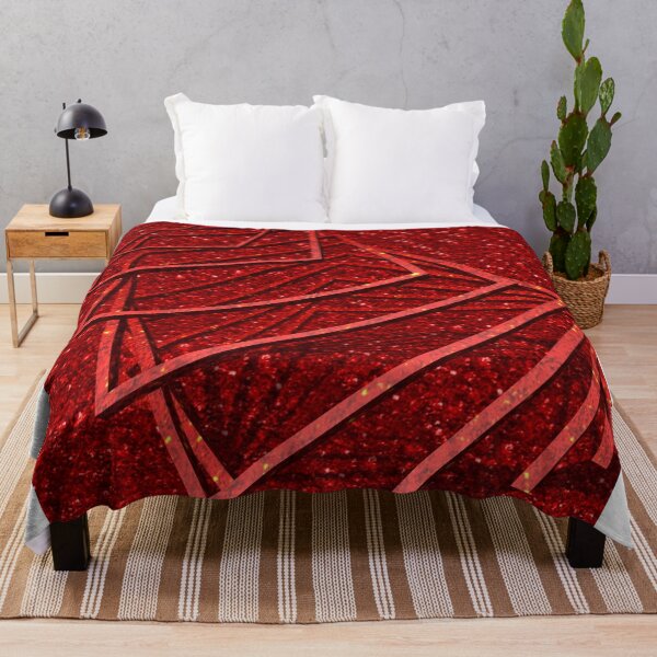 Item preview, Red glitter print with metal elements designed and sold by Jamcolors.