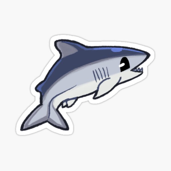 Vista previa del artículo con la obra «Pegatina Mako Shark de Orcagang», diseñado y vendido por TypusData.