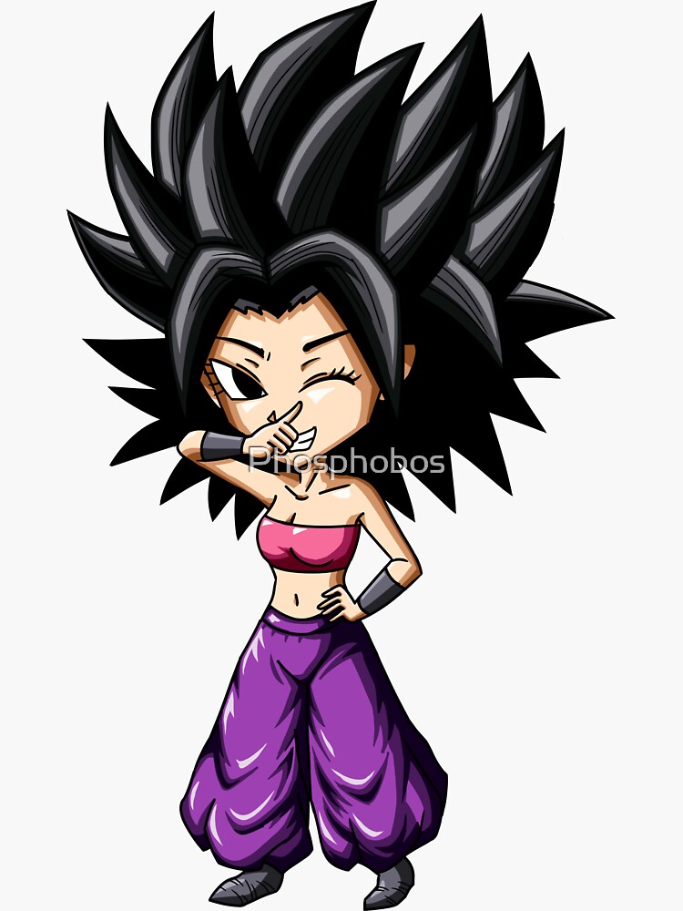 "chibi Caulifla" Sticker By Phosphobos | Redbubble