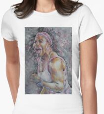 Serena Williams - Portrait 4 Women's Fitted T-Shirt