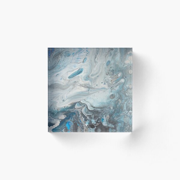 Tranquility - Abstract Acrylic Painting Acrylic Block