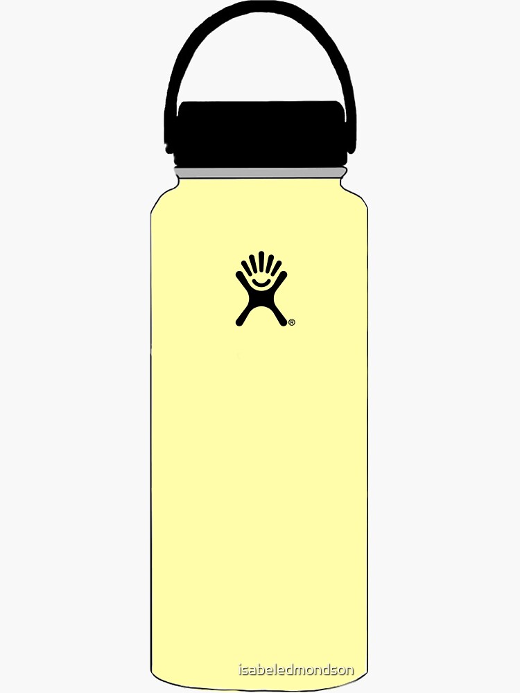 Yellow hydroflask fashion stickers