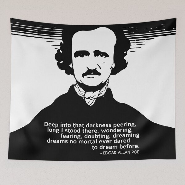 Artikelvorschau, Edgar Allan Poe entworfen und verkauft von Styled Vintage.